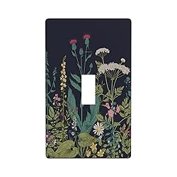 Garden Flowers Light Switch Cover Decorative Single