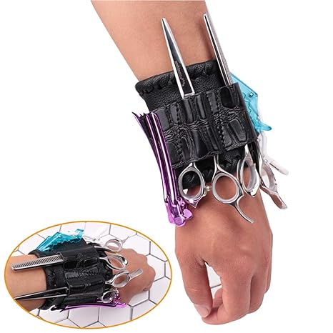 Professional Wrist Magnetic Leather Wristband For Hair Stylists