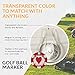 Golf Ball Marker Clip - Two Poker Chip Markers - Attach To Your Pocket Edge, Belt, Clothes - Strong, Easy To Use Magnetic Mechanism - Transparent Color To Match With Anything . Great Gift!