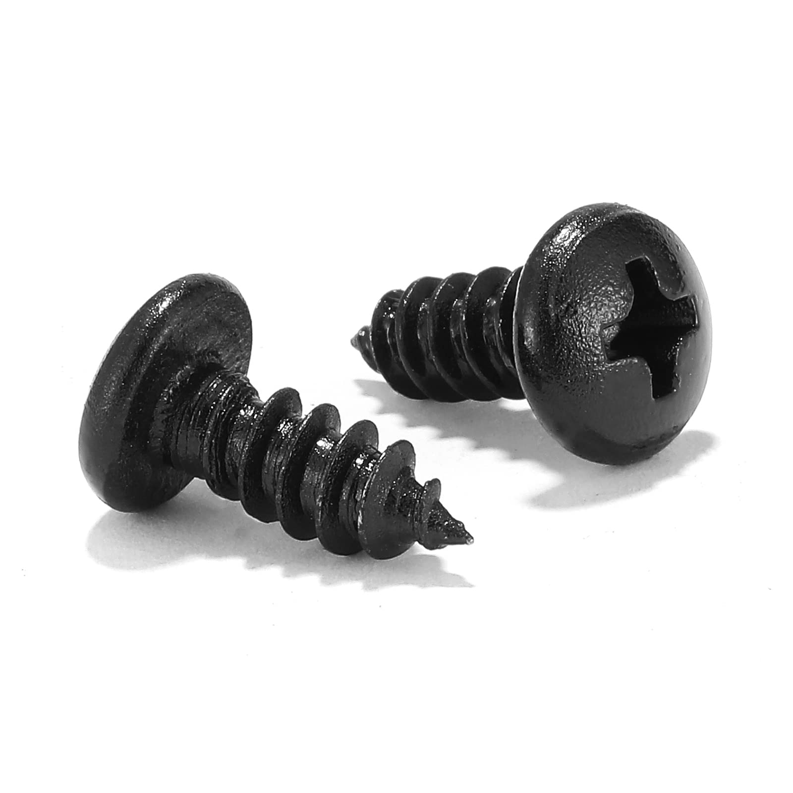 Photo 1 of #4 x 1/2" Wood Screw  18-8 (304) Stainless Steel Pan Head Fast Self Tapping Drywall Screws Black Oxide by SG TZH