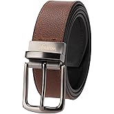 Wrangler Men’s Leather Twist Reversible Belt, Casual Everyday Waist Belt for Jeans, Khakis Black Brown