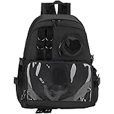 Lifelix Ita Bag Preppy Backpack with Pin Display Insert for School Anime Cosplay (Black)