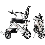 Intelligent Lightweight Foldable Electric Wheelchair, Compact (Net Weight 43 lbs) Power Wheelchair, Portable Folding Carry Wh