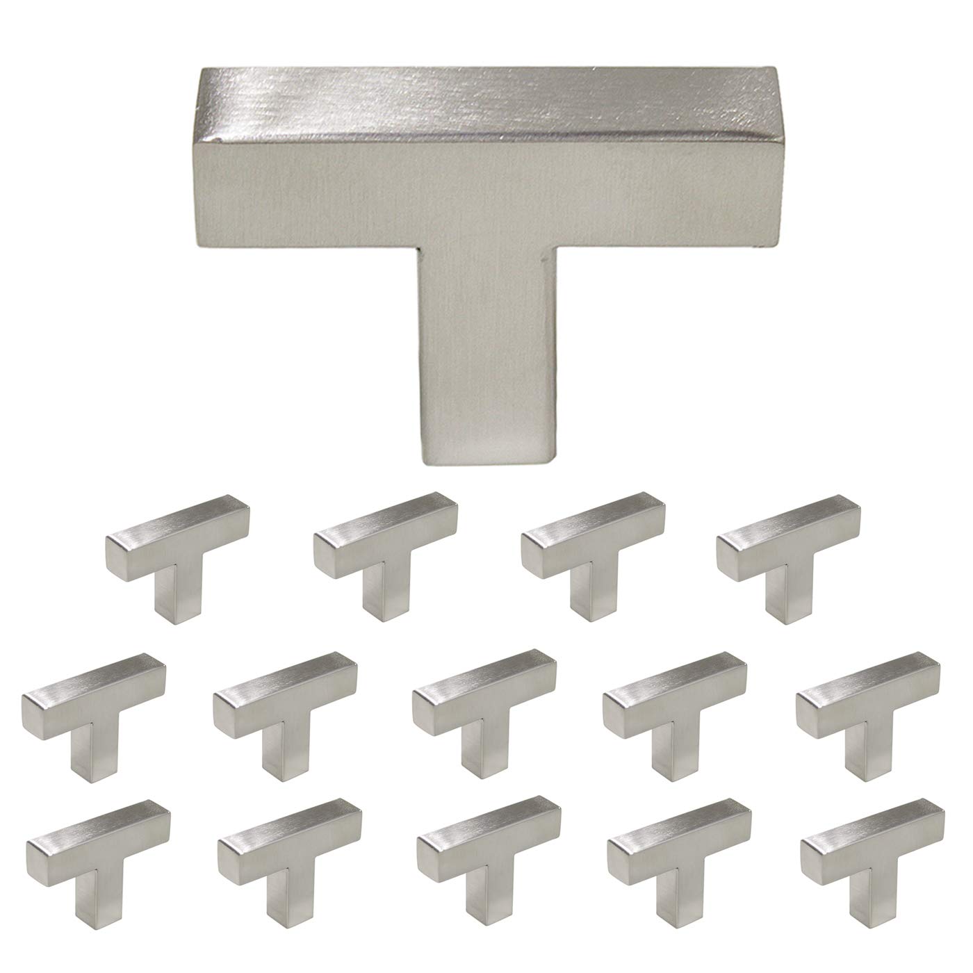 Best Square Kitchen Cabinet Pulls And Knobs Brushed Nickel T Bar 12In