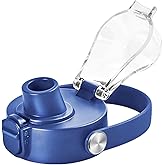 SYACOT Auto Spout Lid for Hydro Flask Wide Mouth Water Bottles, Replacement Top Spout Lid for HydroFlask Wide Mouth 12 oz 32 oz 40 oz, Chug Cap with Flexible Handle,Big Nozzle