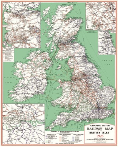 Big Four Railway Companies Map Railway Grouping System Map Of The British Isles 1923 (Rolled For Framing): Big  Four Railway Companies Gwr, Lner, Lms, Sr: Amazon.co.uk: Railways Act 1921:  9781873590904: Books