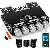 ZK-MT21 2.1 Channel Bluetooth Amplifier Board &ndash; Mini 12V-24V Audio Amplifier with Subwoofer Output, Bass Treble Control 50W+50W+100W&ndash; DIY HiFi Home TV Amp for Passive Speakers