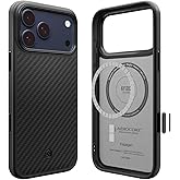 Spigen for iPhone 17 Pro Max Case, Enzo Aramid T [Camera Control Button] [Compatible with MagSafe] - Black Black