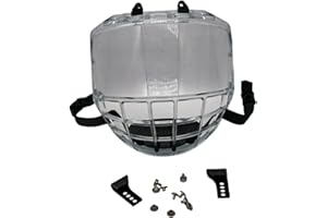 ChiuTiaro Ice Hockey Helmet Full Visor, Accessory, Replacement Breathable Premium Easy to Install Full Face Protection Visor