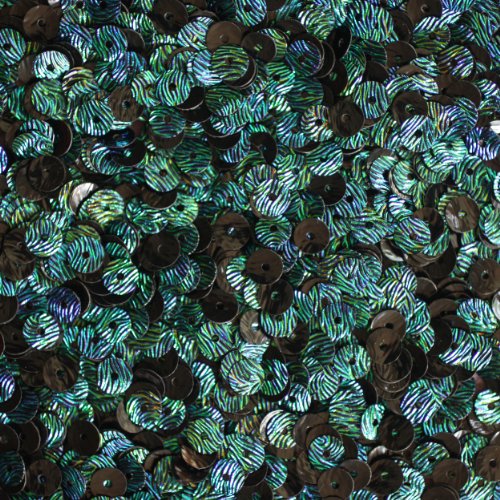 5mm Flat Round SEQUIN PAILLETTES ~ Van Gogh STARRY NIGHT Blue Green Premium ~ Loose sequins for embroidery, bridal, applique, arts, crafts, and embellishment. Made in USA.