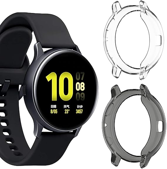 Aresh Case Compatible With Samsung Galaxy Watch Active2 44mm Protective Case 2 Pack Scratch Proof Shockproof Protective Cover For Galaxy Watch Active 2 44mm Amazon Ca Cell Phones Accessories