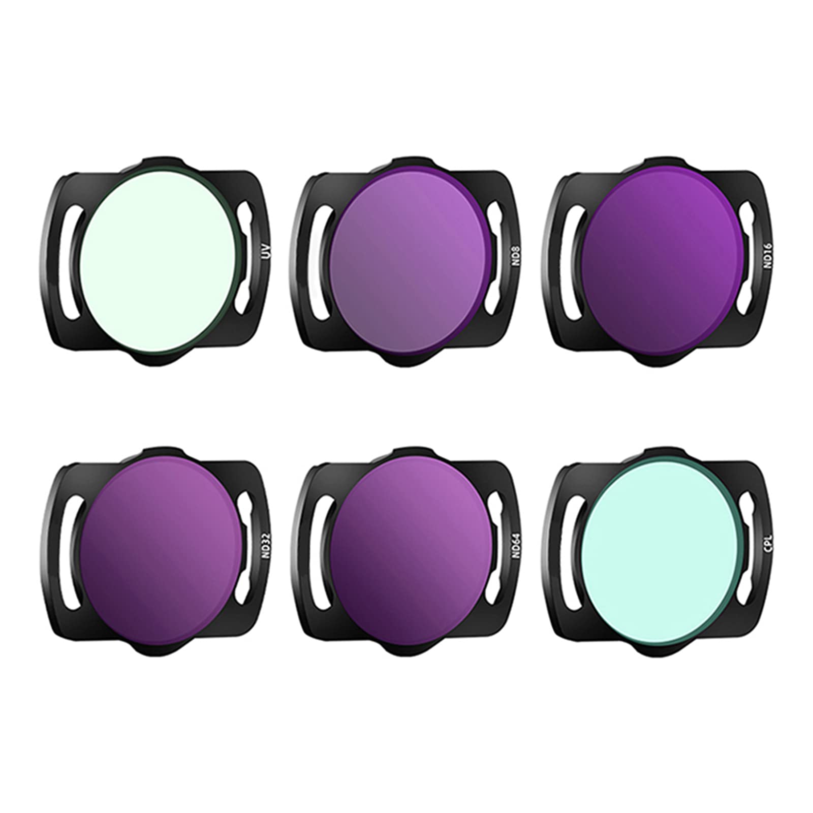 ND UV CPL Filters Set for DJI Avata/O3 Air Unit Drone Filters Accessories, UV CPL ND8 ND16 ND32 ND64 Filters, 6 Pack