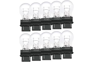 Lanuovx 3157 Bulbs 10 Pack,12V 3047 3057 3457 3757 4057 4157 Miniature Bulb Mini Bulb,Brake Light Turn Signal Side Marker Tai
