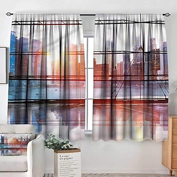 Amazon Com Anzhutwelve Office Door Curtains Airport Office