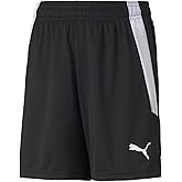 PUMA unisex child Teamliga Shorts, Puma Black-puma White, Medium US