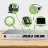 Zyxel 8-Port Gigabit PoE+ Switch 60W Budget UK Plug GS1008HP view 4