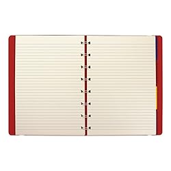 Filofax Notebook, A5 Size, 8.25 x 5.182 inches, Red