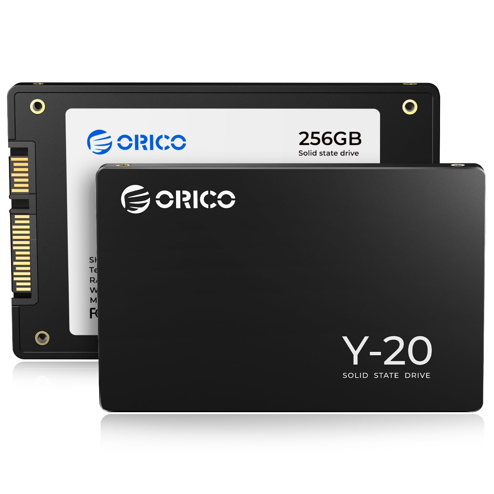 Photo 1 of ORICO Y20 256GB SATA SSD 2.5 Inch Internal Solid State Drive, up to 500MB/s Read Speed, SATA III 6Gbps for Desktop Laptop NAS DIY External Drive