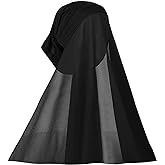 NICEYST Chiffon Instant Hijab for Women Muslim Under Scarf Tube Cap with Veil Fashion Islam Solid Color Headscarf Turban Wrap