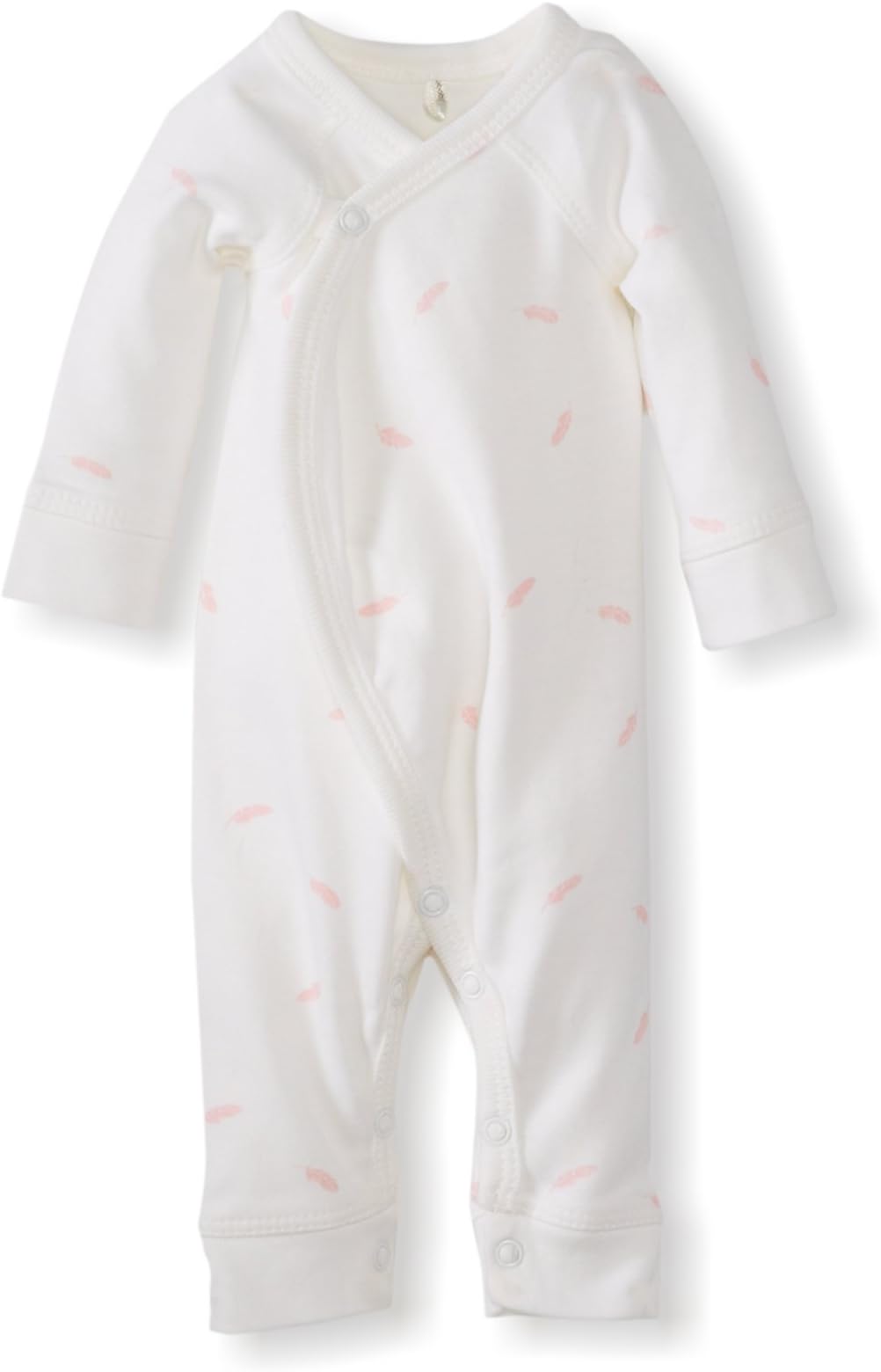 Pure Baby Unisex-Baby Newborn Crossover Long Sleeve Growsuit