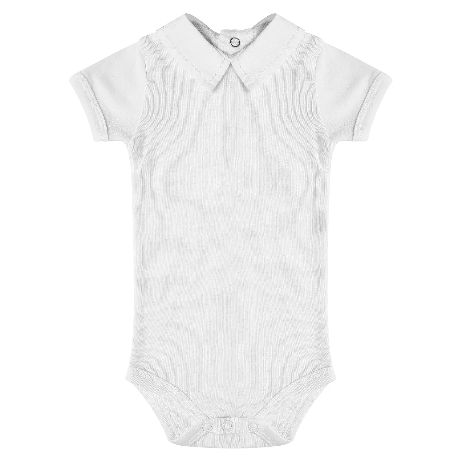 Buyless Fashion Baby Boy Bodysuit in Assorted Styles with Short Or Long Sleeves in Cotton - OS15-BC-6m
