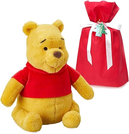 Amazon 品 Usディズニーストア キャラクター ぬいぐるみ おまかせクリスマスラッピングセット プーさん M34cm 並行輸入品 ぬいぐるみ おもちゃ