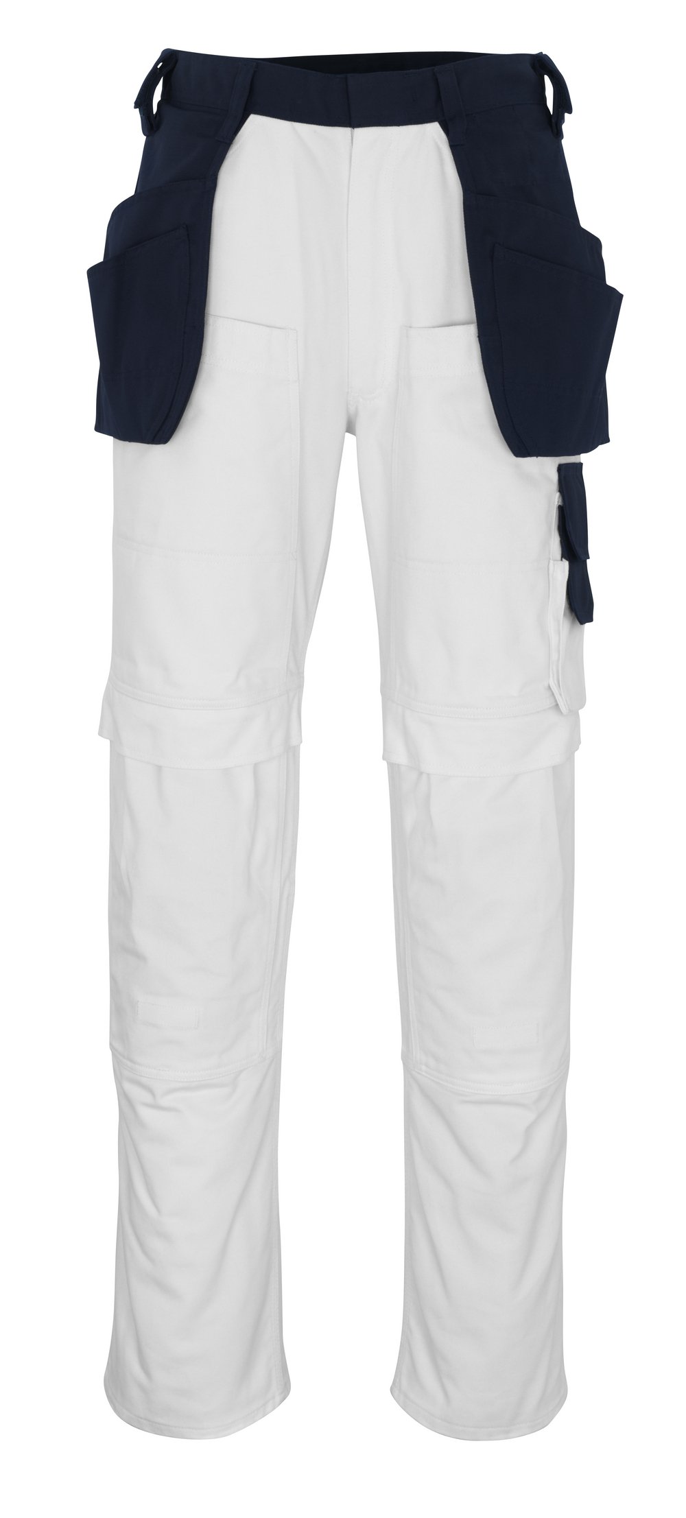 Mascot 08331-630-61-90C64 Size L90cm/C64 "Fasano" Craftsmen's Trousers - White/Marine Blue