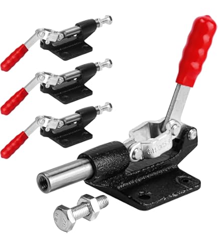 GH-102-B 100KG Holding Capacity Push Pull Toggle Clamp Vertical Quick-Release Toggle Clamps Woodwork Horizontal Red Togg 102b I.1213466069 - View #13
