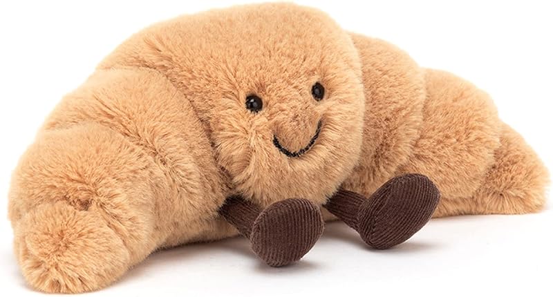 Jellycat Amuseables Croissant Small Plush Toy 8.5in Pastry Gift