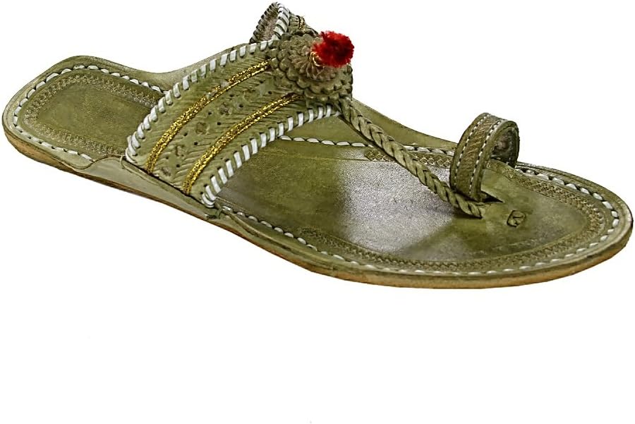 Lovely Seaweed Punching Ladies Kolapuri Chappal KRKA-W-350