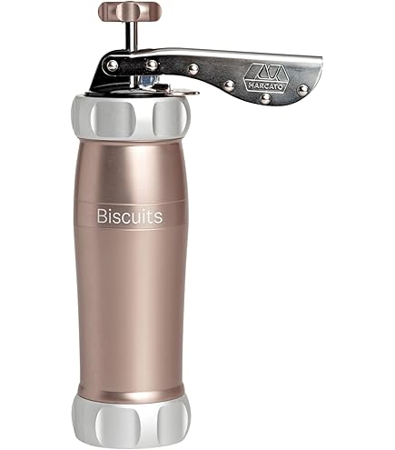 Machine à Biscuits Marcato Otello – Presse Aluminium Anodisé Gris Avec 6 Formes Différentes