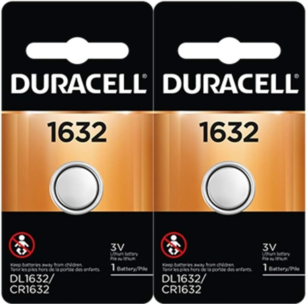 3 X 2 Duracell Cr1632 1632 Car Remote Batteries Electronics