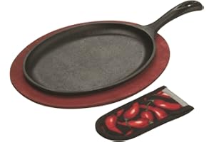 Lodge LFSR3 Logic Pre-Seasoned Fajita Set