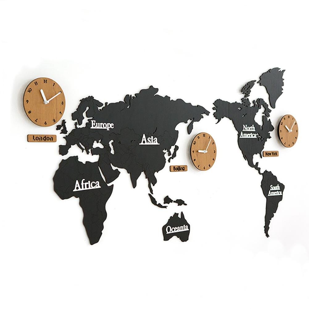 Best living room clocks wall large maps