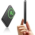 ESR for MagSafe Power Bank, 0.55 in Ultra-Compact 5,000mAh MagSafe Portable Charger, Qi2 Certified 15W Ultra-Fast Battery Pack, 20W USB-C MagSlim Charger with Cable for iPhone 16/15/14/13/12, Black