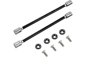 RVCAZON STETION Universal Splitter Strut Rods 11'' - 12.7'' Length Front Bumper Lip Support Strut Rod Tie Bars Fit Most Vehicles (11'' - 12.7'' Length)