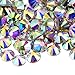 1440 Pieces Hotfix Rhinestones Crystals Hot Fix Clear AB Crystals Round Flatback Gems Glass Stones Crystal Rhinestones Bulk for Crafts Clothing Dance Costumes, 5mm