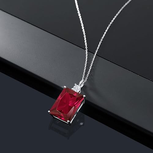 Gemstone Necklaces Ruby Mom Necklace Gem Stone King 925 Sterling