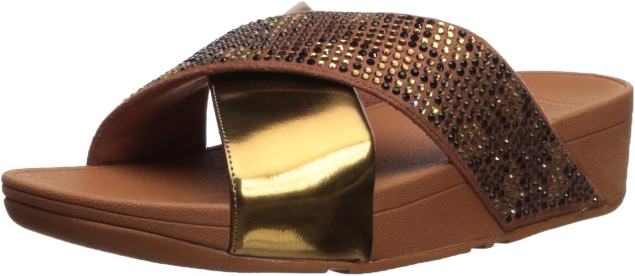FitFlop Women's Lulu Leopard-Crystal Sandal