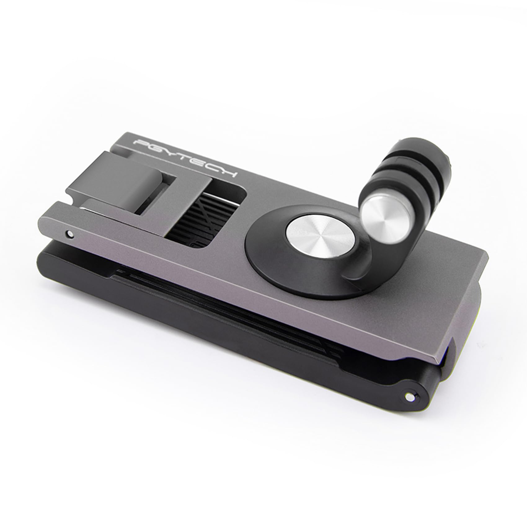 PGYTECH Backpack Shoulder Strap Holder Clip for DJI OSMO Action 5 Pro/4/3/Pocket, for GoPro 13/12/11/10, for Insta360 Action Camera Gimbal Accessories Adjustable Shoulder Pad and 360° Rotating Base