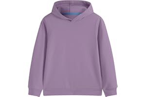 Hercugifts Cotton Kids Hoodie Light Weight Sweatshirt (Thin) Long Sleeve Boys Girls Fall Spring Pullover Clothes for Toddlers