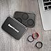 Silicone Wedding Ring for Men and Women - 3 Pack Comfortable Fit, Skin Safe, Non-toxic, Antibacterial Rubber Wedding Ring by Ikonfitness - Black, Blue, Red - Come with a Metal Box