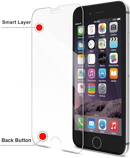 Amazon Often Iphone 6 6s 4 7インチhola Backスマート強化ガラススクリーンフィルム ホームボタン横に透明な 戻るボタン機能を付加した 強化ガラス2 5dラウンドエッジ加工 日本agc強化ガラス硬 並行輸入品 スクリーンプロテクター 通販