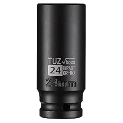 TUZkozs 1/2-Inch Drive 24mm Deep Impact Socket with