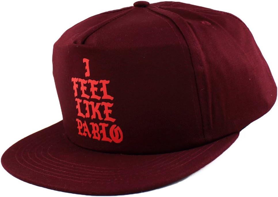 Printed Cap I Feel Like Pablo Yeezus Snapback Hat Red