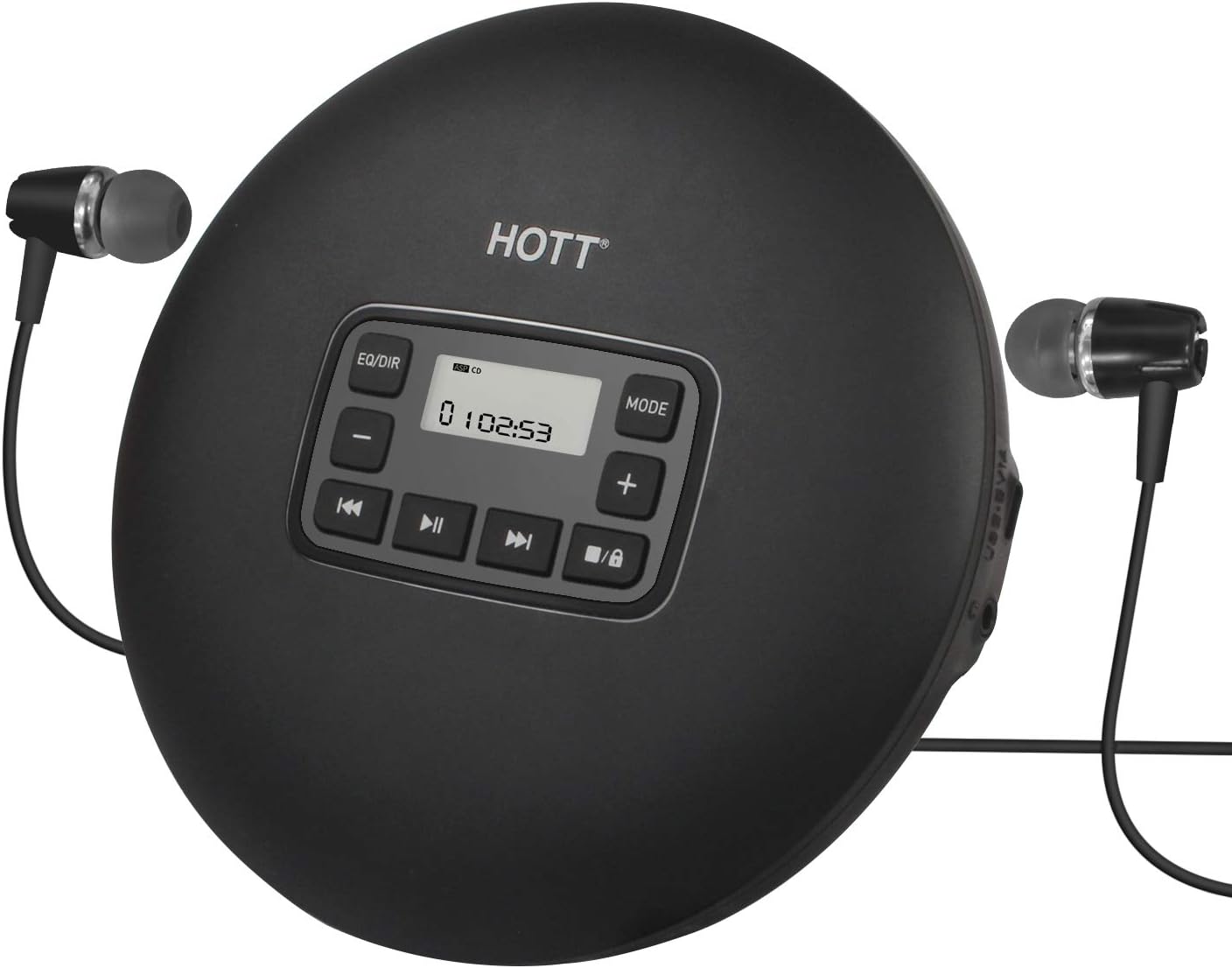 HOTT CD204 Tragbarer CDPlayer für Reise und Autos, mit Amazon.de Elektronik