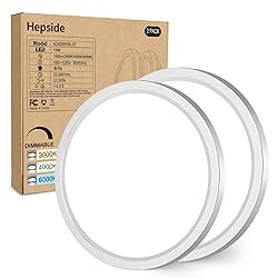 hepside 2Pack Dimmable Flush Mount Ceiling Light