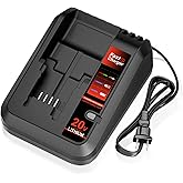 BDCAC202B Replacement for Black and Decker 20V Battery Charger BDDC201B, Compatible with Black and Decker 20 Volt Lithium-Ion Batteries LB2X4020 LB2X4020-OPE LBXR20 LBXR2020APB LBD1520S LDB2020S