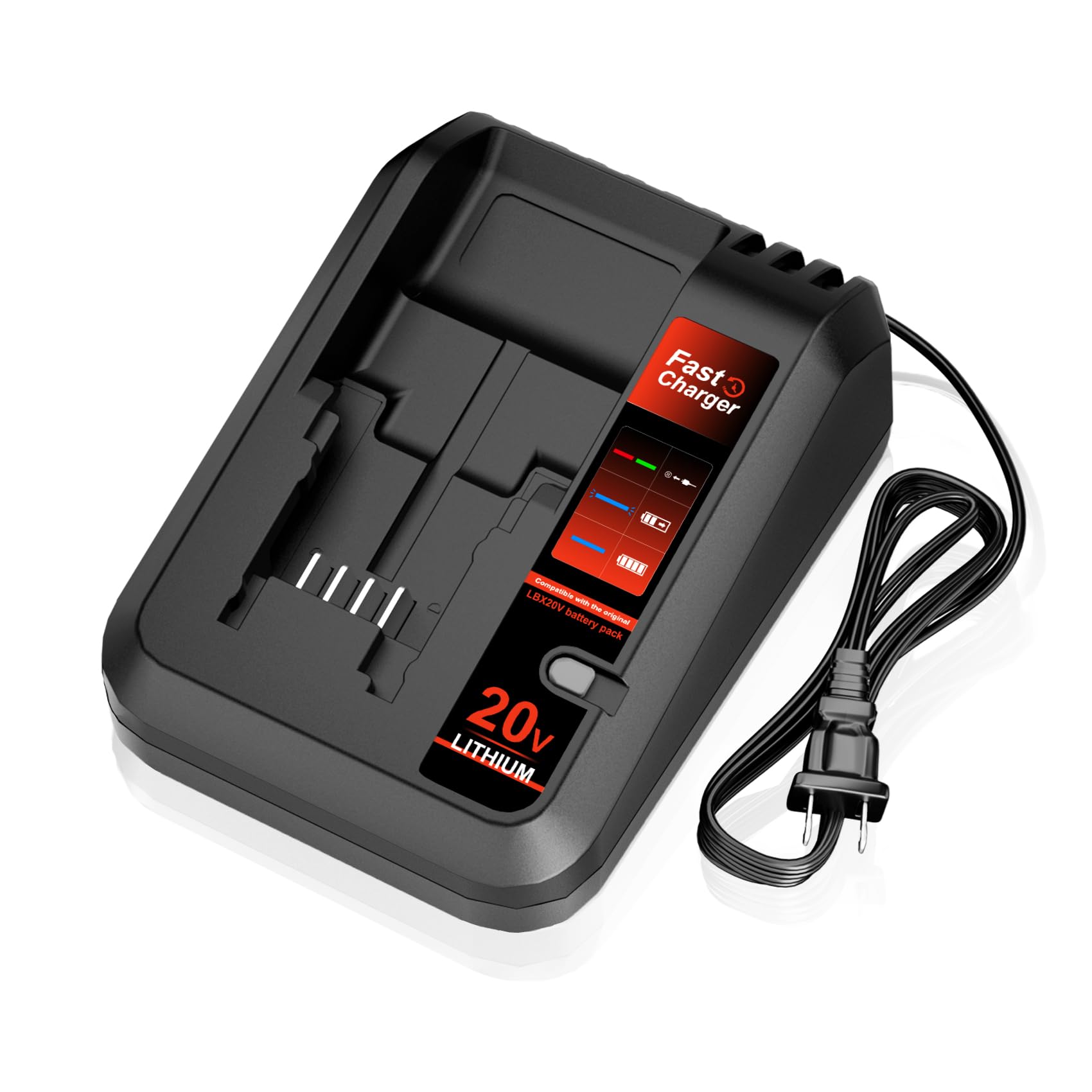 Photo 1 of ?Not for NiCd? BDCAC202B Replacement for Black and Decker 20V Battery Charger BDDC201B, Compatible with Black and Decker 20 Volt Lithium-Ion Batteries LB2X4020 LBXR20 LBXR2020APB LBD1520S LDB2020S