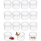 Odowalker 12 Pack Magnifying Bugs Viewer Critter Cage Bug Boxes | Bug Jars Nature Exploration Insect Magnifier Backyard Explorer Sample Collection Entomology Class, Explorer Sample